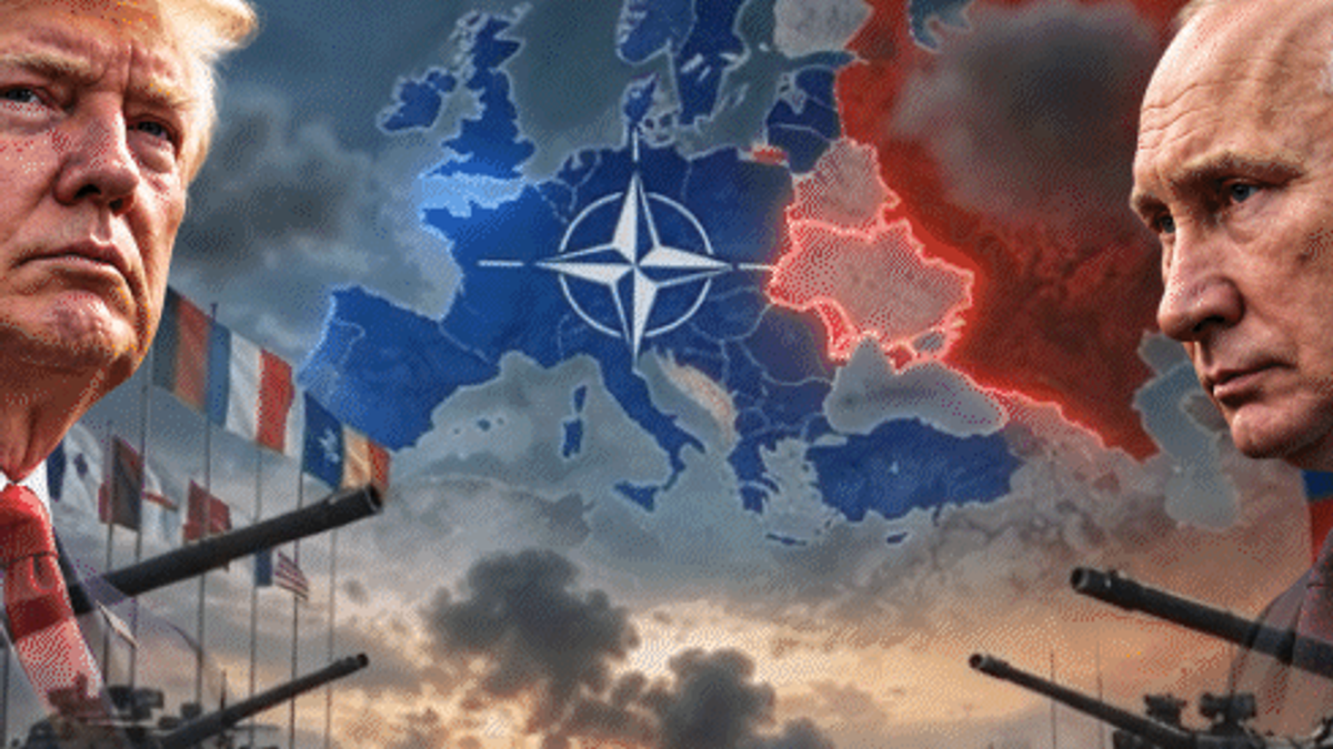 NATO की 10 साल की रक्षा तैयारी और बढ़ते यूरोपीय रक्षा खर्च को दर्शाती खबर।