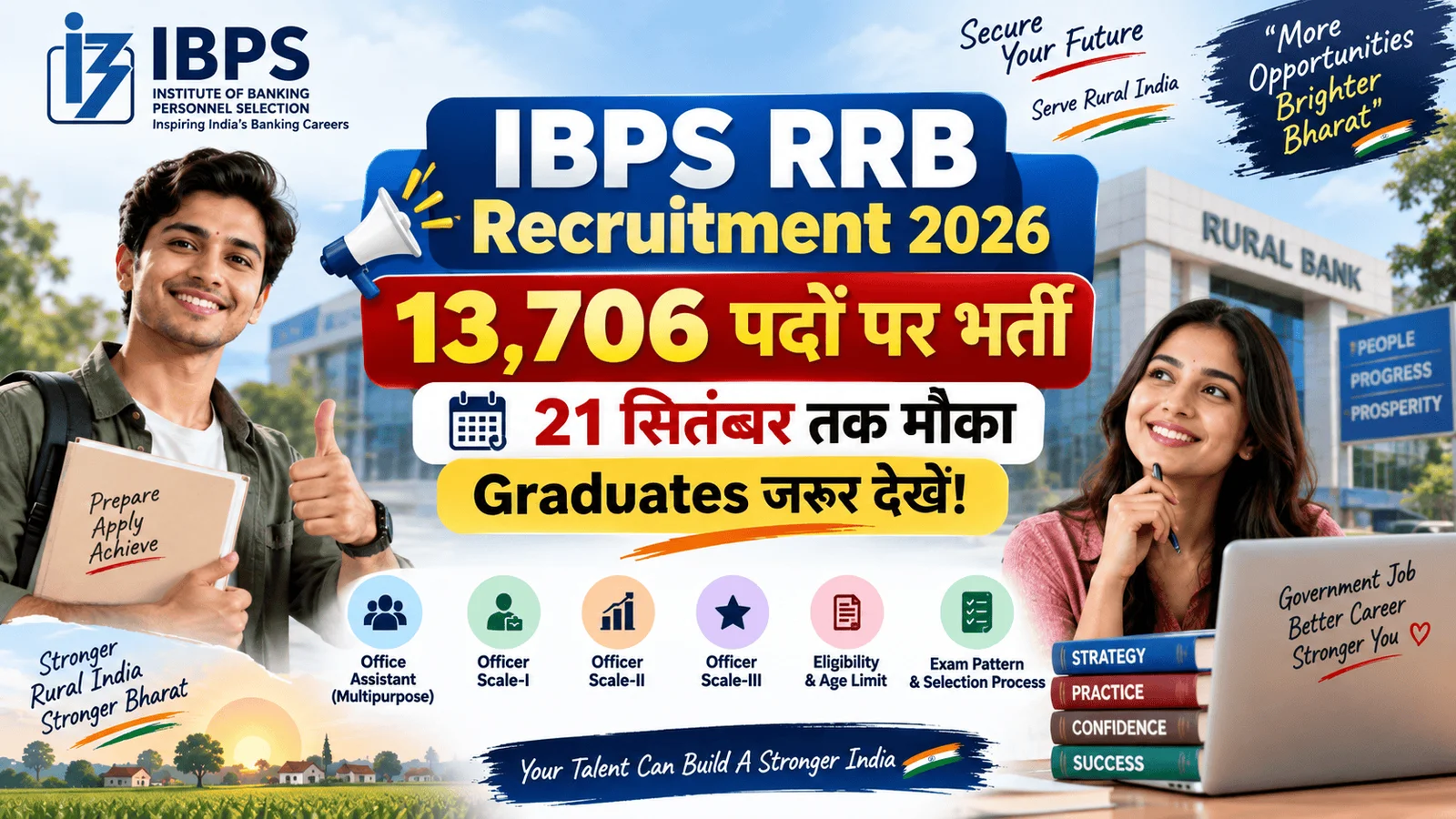 IBPS RRB 2026 भर्ती के लिए ऑनलाइन आवेदन करते उम्मीदवार