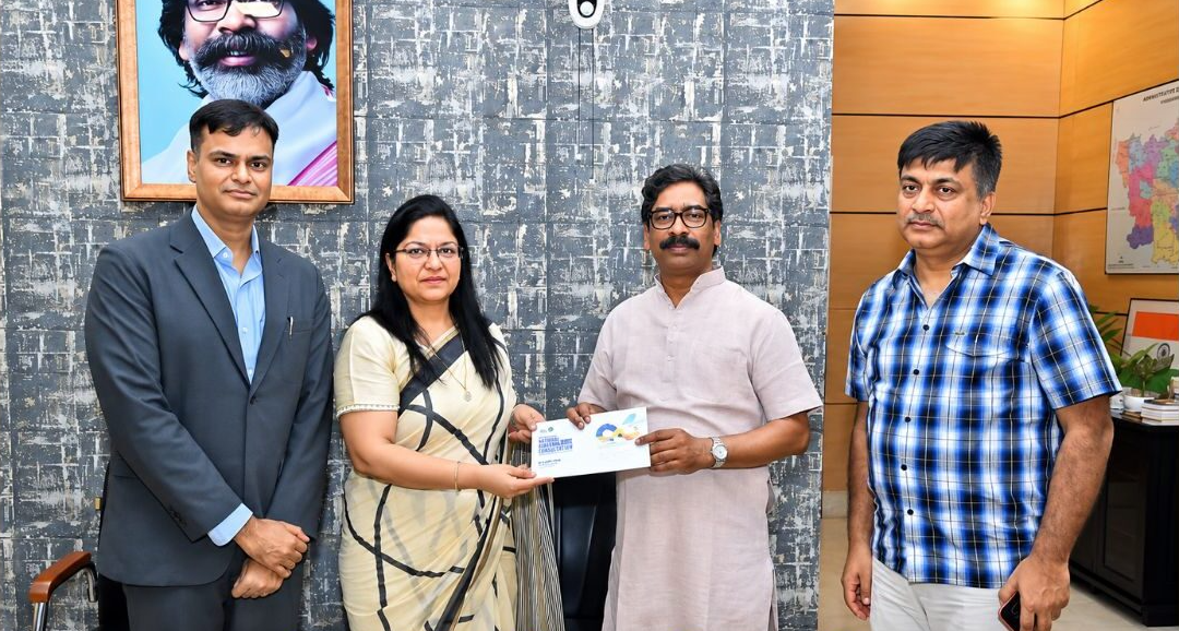 नई दिल्ली में आयोजित होने वाले झारखंड सरकार के नेशनल स्टेकहोल्डर्स कंसल्टेशन कार्यक्रम का प्रतीकात्मक दृश्य।