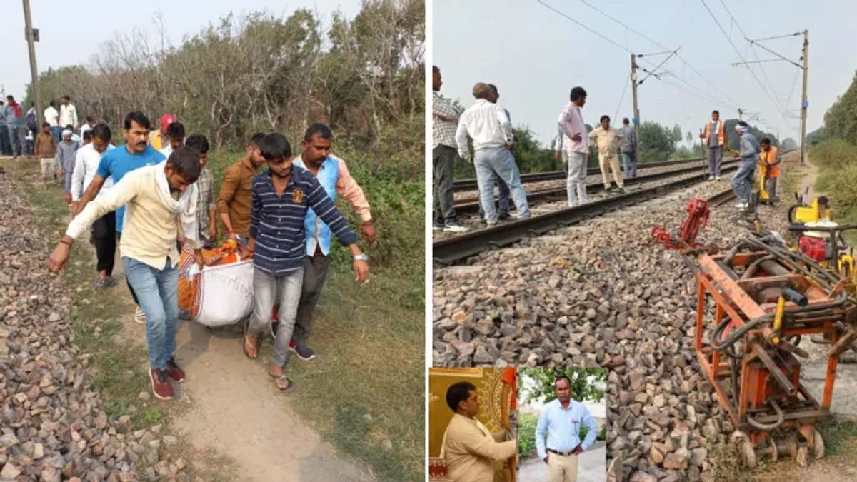 पानीपत के खेत में 11 केवी हाई-टेंशन बिजली लाइन के पास हादसे के बाद जांच करती टीम, जहां करंट लगने से एक मजदूर की मौत और दो लोग घायल हुए।