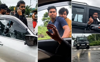 रांची के दशम फॉल हाईवे पर स्कॉर्पियो सवार युवकों द्वारा तीन युवतियों की कार का पीछा किए जाने और कार पर हमला किए जाने की घटना।