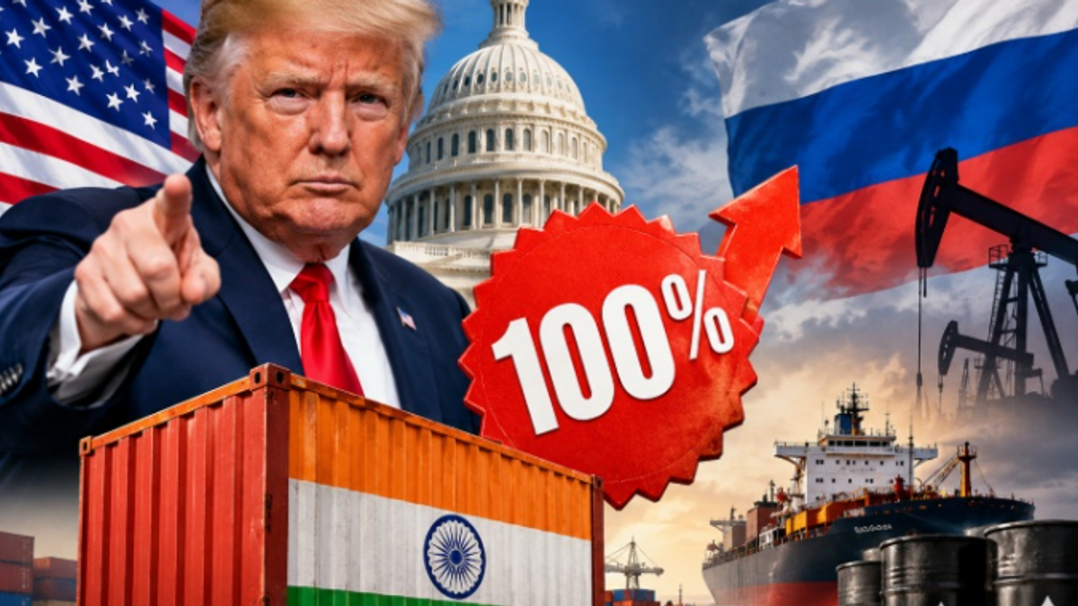 डोनाल्ड ट्रंप ने Russia Oil Buyers पर 100 प्रतिशत तक Tariff लगाने वाले कानून पर हस्ताक्षर किए