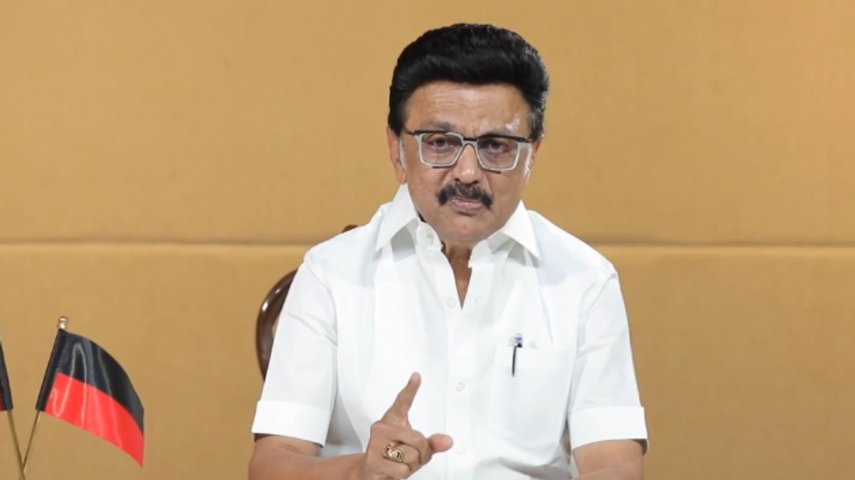 विजय की टिप्पणी के विरोध में तमिलनाडु में प्रदर्शन करते DMK कार्यकर्ता
