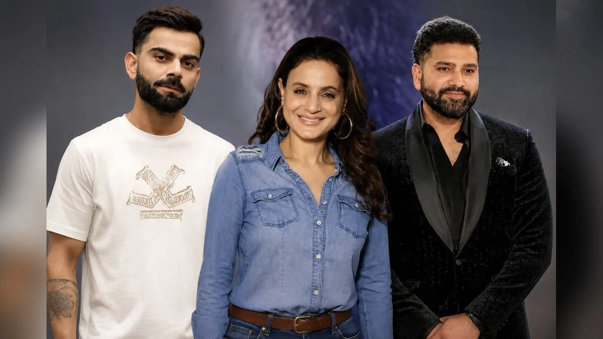रोहित शर्मा और विराट कोहली के समर्थन में सोशल मीडिया पर प्रतिक्रिया देती अभिनेत्री अमीषा पटेल।