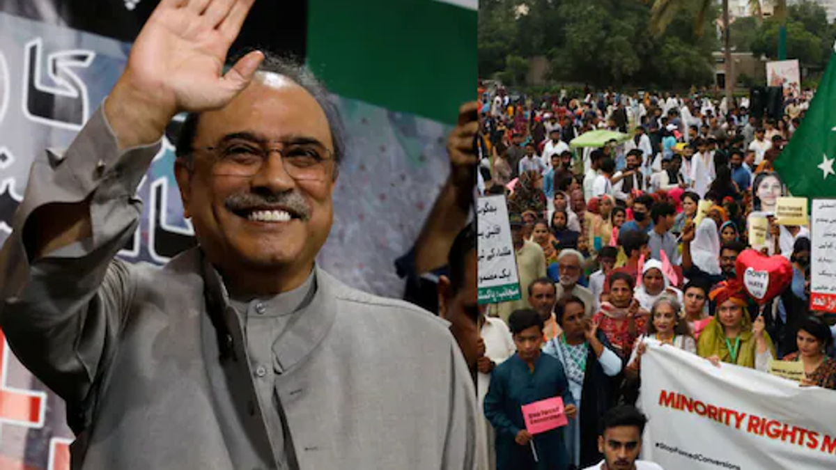 पाकिस्तान के राष्ट्रपति आसिफ अली जरदारी का हिंदू समुदाय को लेकर दिया गया बयान विवादों में