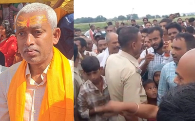 बिहटा के राघोपुर गांव में पूर्व मुखिया संजय यादव की मौत के बाद घटनास्थल पर जुटी पुलिस और ग्रामीण।