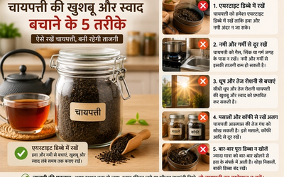 चायपत्ती को एयरटाइट डिब्बे में सही तरीके से स्टोर करने का तरीका