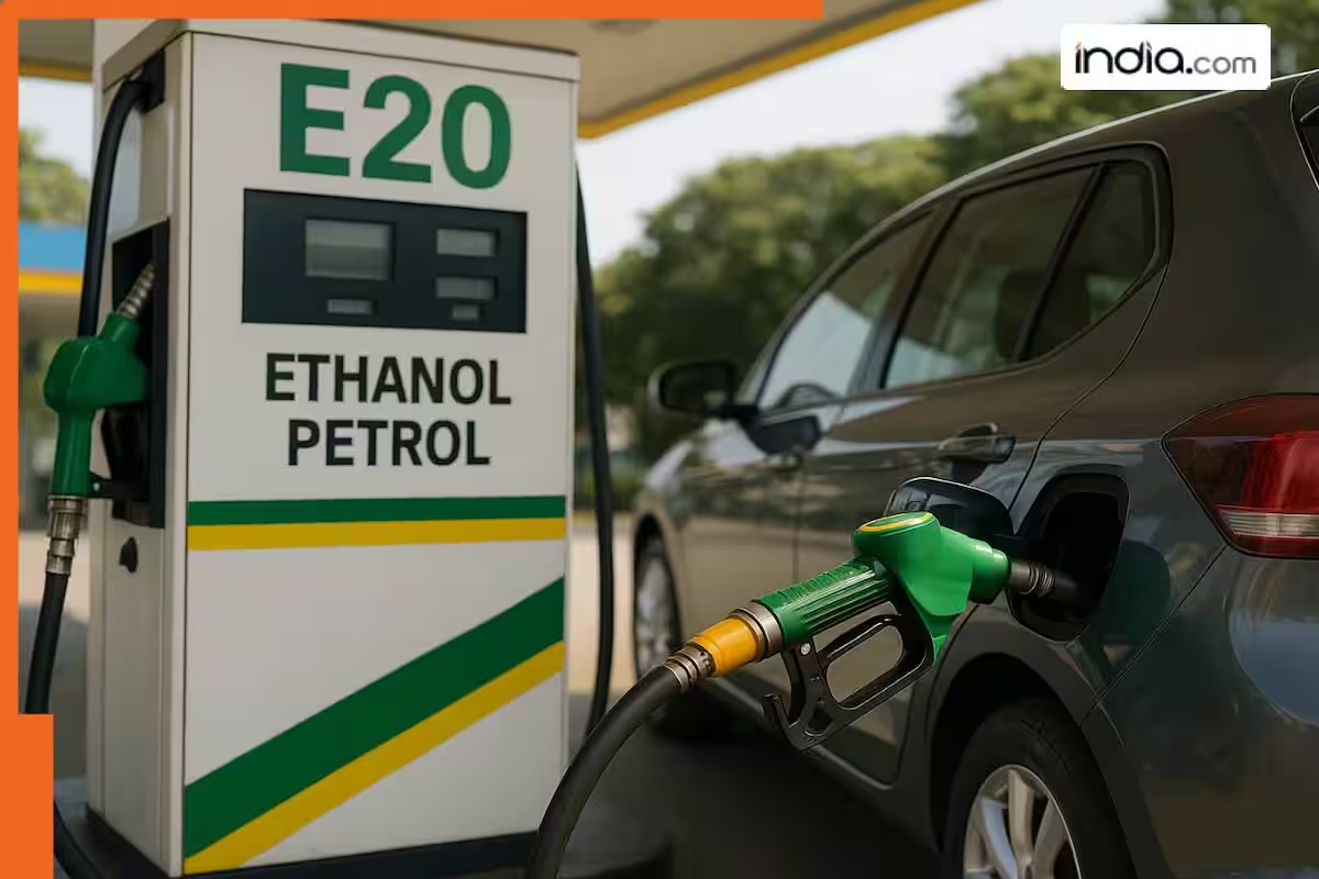 E20 पेट्रोल के उपयोग को लेकर ट्रक और कमर्शियल वाहनों पर संभावित प्रभाव तथा ट्रांसपोर्ट संगठनों की चिंताओं का सांकेतिक चित्र।