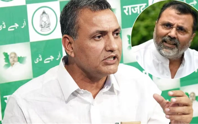 संसद परिसर में मीडिया से बातचीत करते RJD सांसद सुधाकर सिंह की सांकेतिक तस्वीर