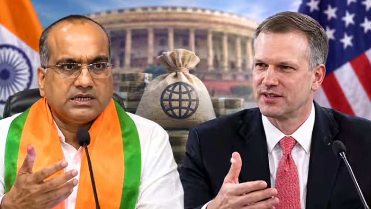 FCRA संशोधन विधेयक पर अमेरिकी सांसद राइली मूर को जवाब देते राज्यसभा सांसद सुजीत कुमार