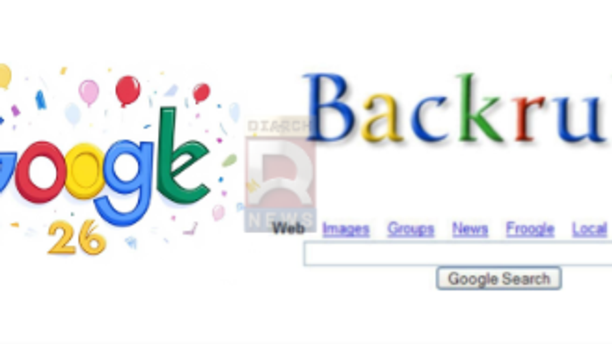 Google की 28वीं सालगिरह पर विंटेज लोगो और पुराने Doodle की तस्वीर