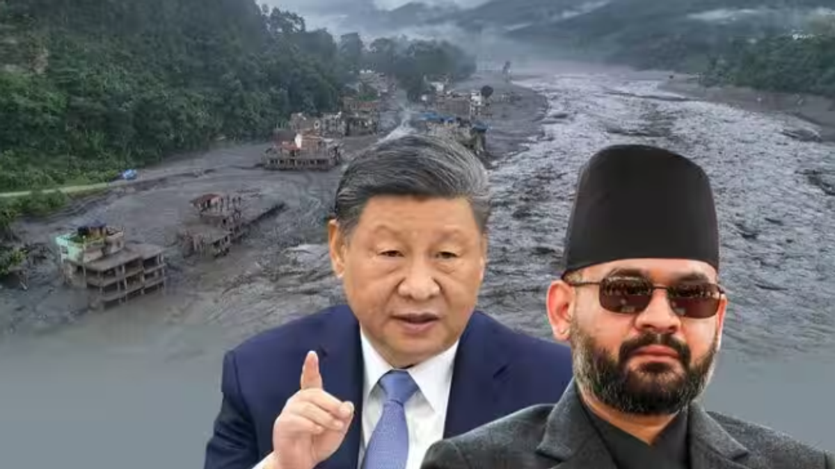 Nepal flood damage Gyirong Port China border trade route