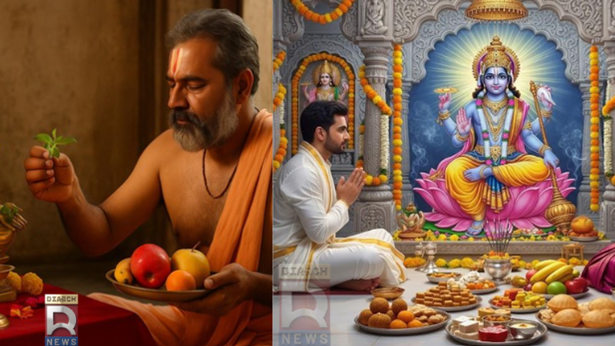 सावन पुत्रदा एकादशी 2026 पर भगवान विष्णु की पूजा करते श्रद्धालु