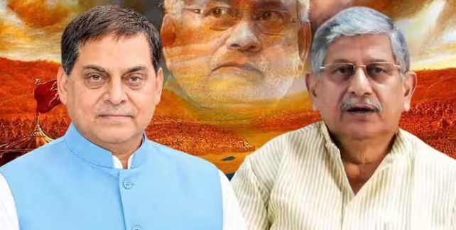 पटना स्नातक एमएलसी चुनाव में जीत के बाद बयान देते जदयू नेता नीरज कुमार