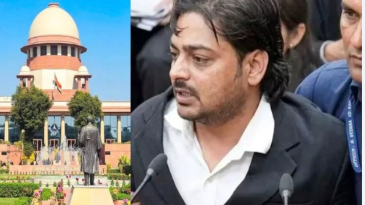 सुप्रीम कोर्ट परिसर में सुरक्षा व्यवस्था के बीच हंगामे के मामले में गिरफ्तार किए गए लखनऊ विश्वविद्यालय के दो लॉ छात्रों से जुड़ी सांकेतिक तस्वीर।