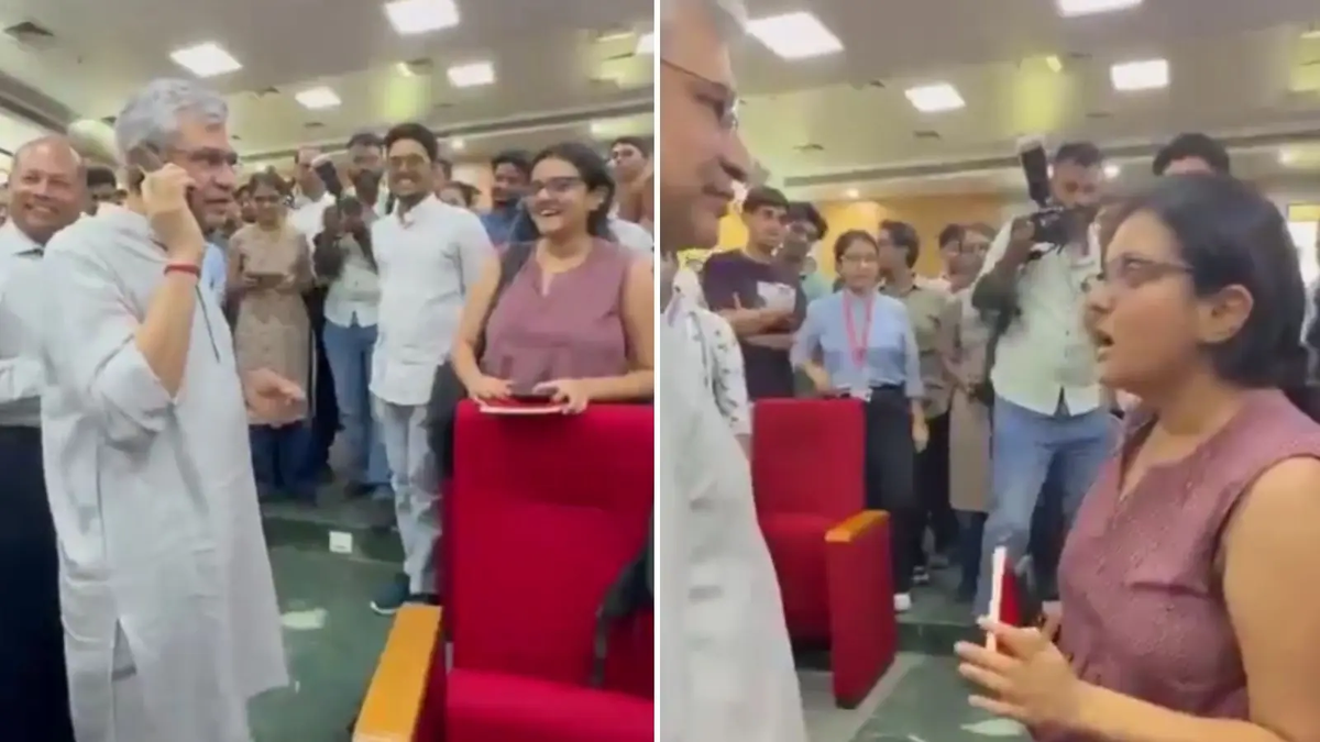 रेल मंत्री अश्विनी वैष्णव द्वारा लॉन्च की गई नई IRCTC टिकट बुकिंग वेबसाइट का बीटा इंटरफेस और MNIT की PhD छात्रा के सुझाव का सांकेतिक दृश्य।