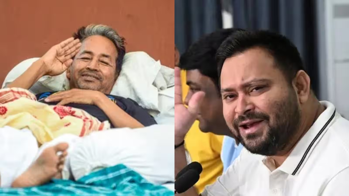 सोनम वांगचुक के आमरण अनशन पर प्रतिक्रिया देते हुए तेजस्वी यादव की सोशल मीडिया पोस्ट का सांकेतिक चित्र।