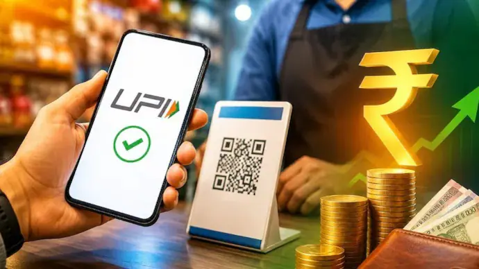नो UPI डे पर QR कोड को काले कपड़े से ढककर विरोध करते व्यापारी