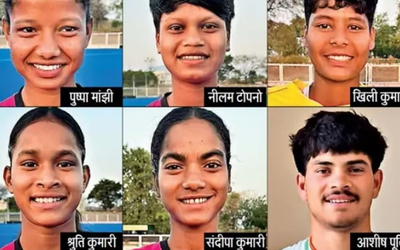 युवा हॉकी फाइव्स एशिया कप 2026 के लिए चुनी गई भारतीय टीम में शामिल झारखंड के छह खिलाड़ी।