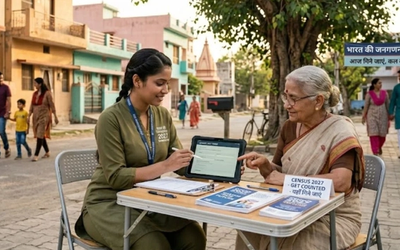 Census 2027 के लिए जनगणना प्रक्रिया और 40 सवालों का ग्राफिक