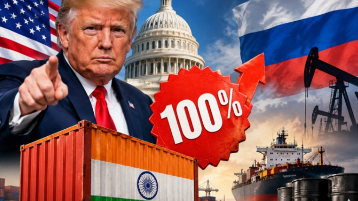 डोनाल्ड ट्रंप और भारत के बीच रूस से तेल खरीद पर 100 प्रतिशत टैरिफ को लेकर विवाद