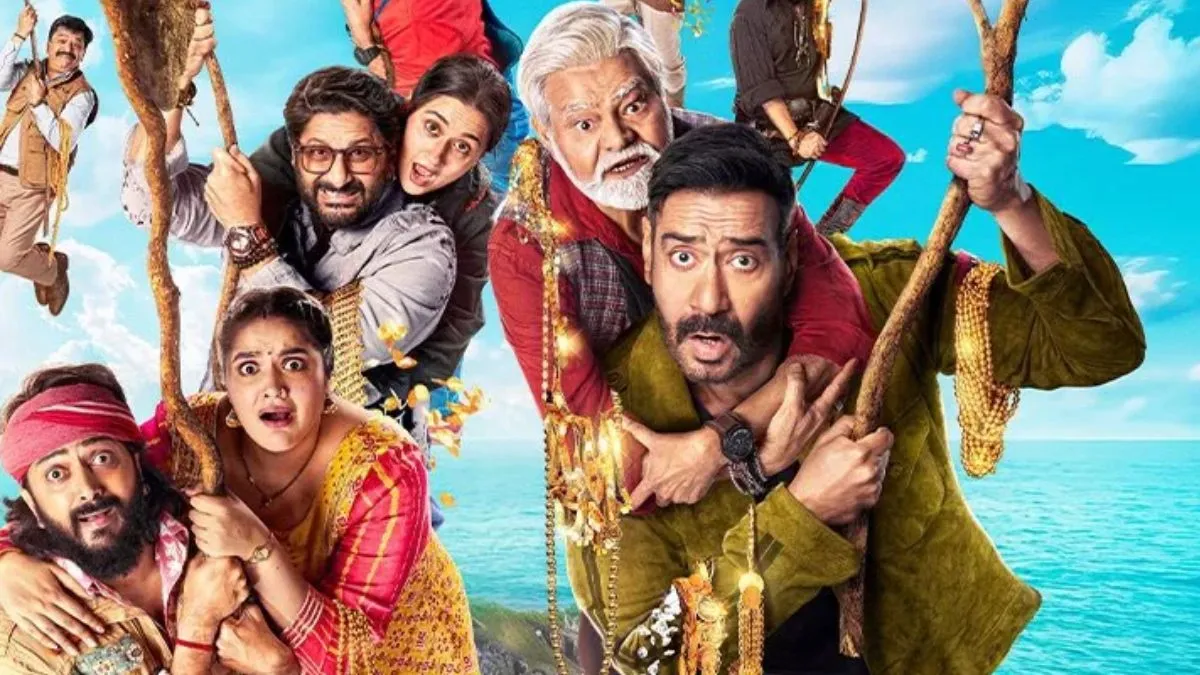 अजय देवगन की फिल्म 'धमाल 4' का पोस्टर, 10वें दिन बॉक्स ऑफिस कलेक्शन के साथ।