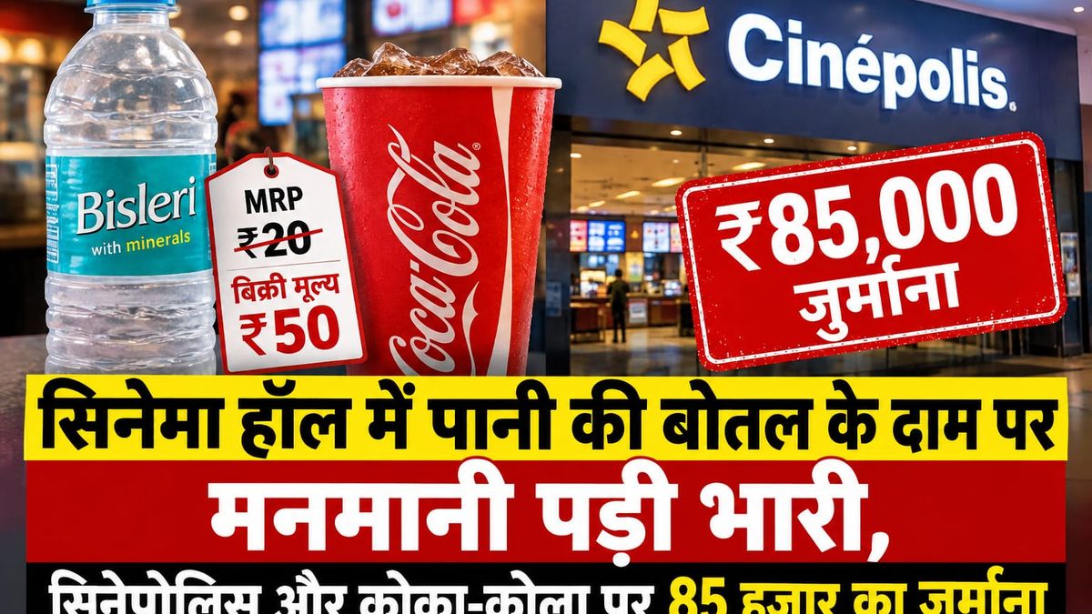 पटना के सिनेपोलिस सिनेमा हॉल में पानी की बोतल की कीमत को लेकर उपभोक्ता आयोग का फैसला।