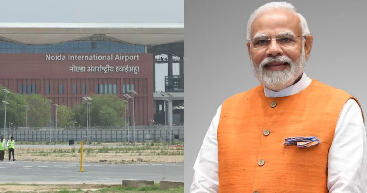 जेवर स्थित नोएडा इंटरनेशनल एयरपोर्ट, जिसका नाम नरेंद्र मोदी इंटरनेशनल एयरपोर्ट रखने के प्रस्ताव को मंजूरी मिली