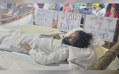 JPSC JSSC आंदोलन के दौरान आमरण अनशन पर बैठे देवेंद्र नाथ महतो