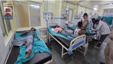 भोपाल में डेंगू संक्रमण और बुखार उतरने के बाद गंभीर लक्षणों की चिकित्सा जांच का प्रतीकात्मक दृश्य।
