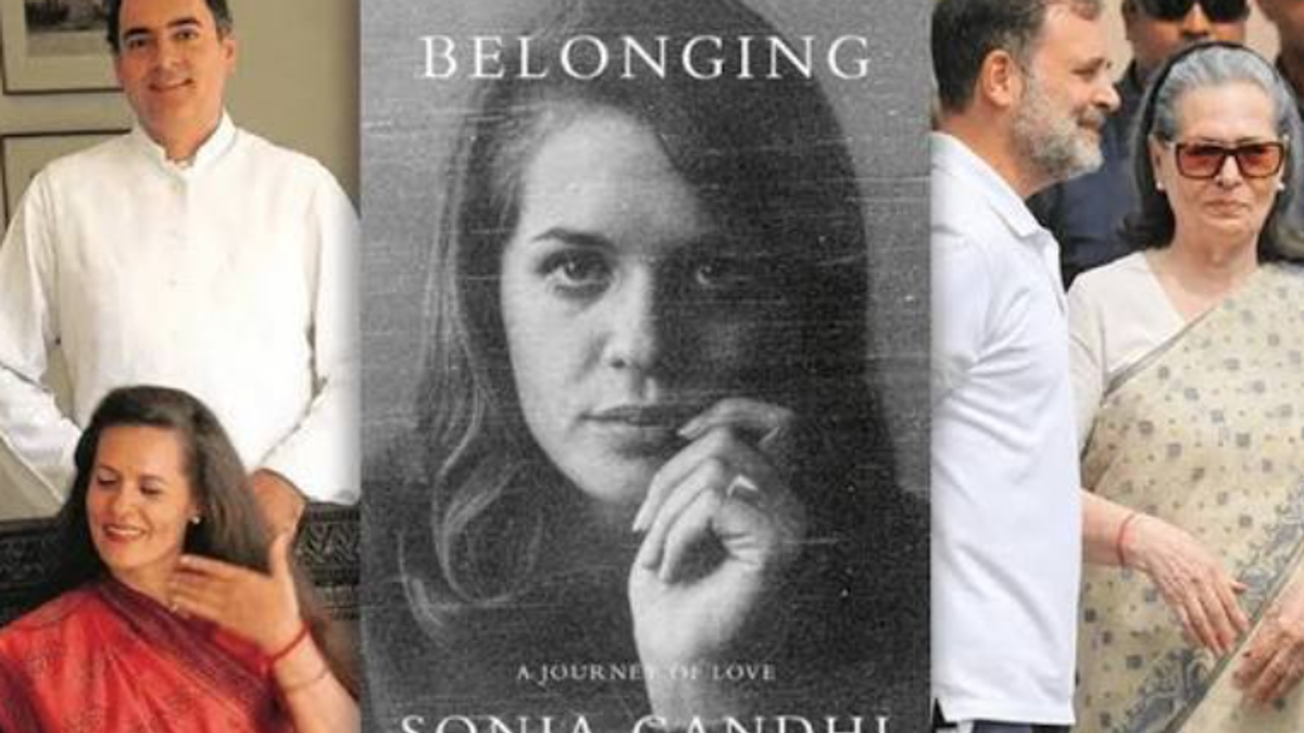 सोनिया गांधी की किताब ‘Belonging’ को लेकर कांग्रेस और BJP के बीच राजनीतिक विवाद की प्रतीकात्मक तस्वीर