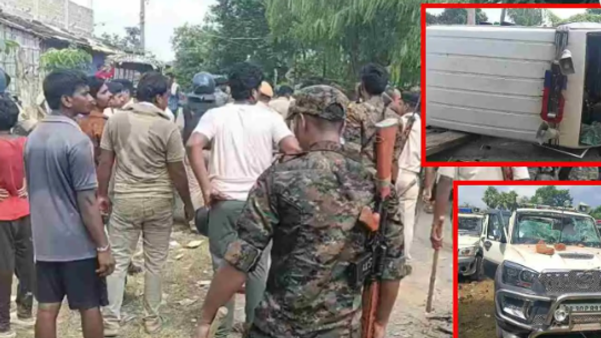 सीतामढ़ी में जिला परिषद सदस्य के पति बैद्यनाथ महतो की हत्या के बाद मौके पर पुलिस