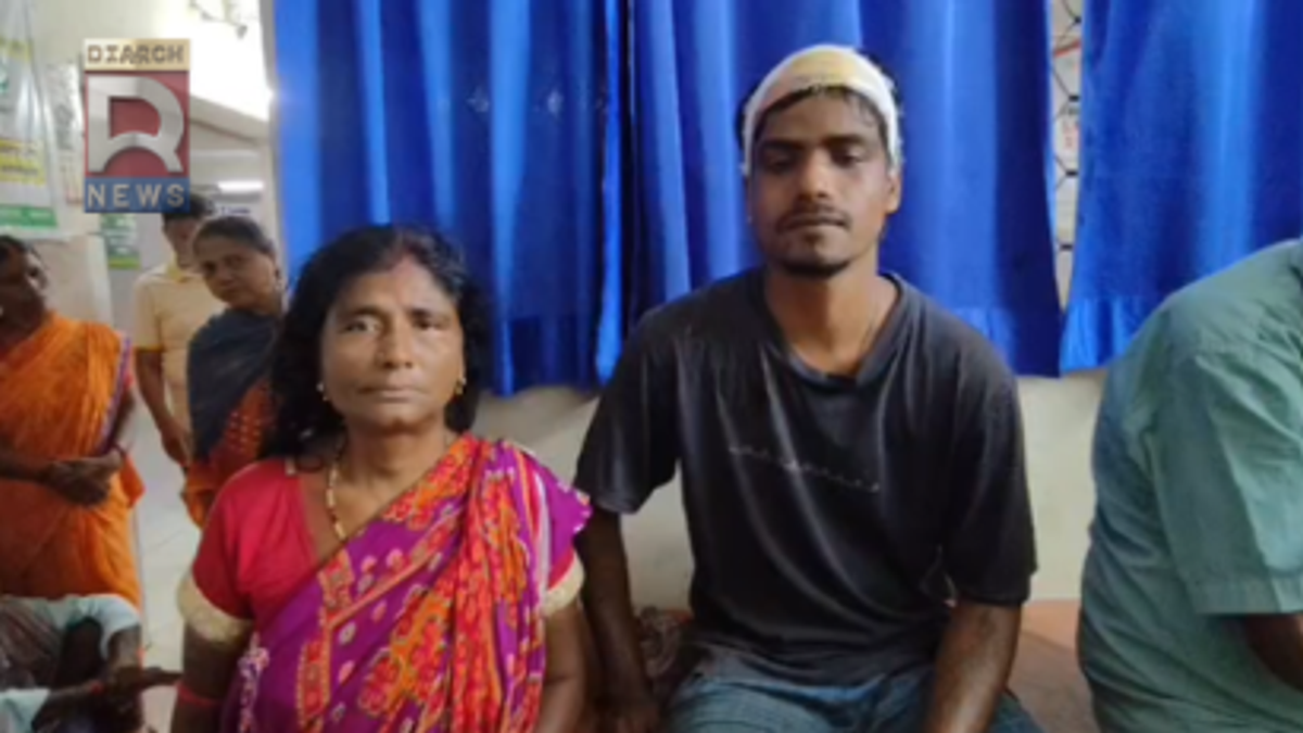 चास में भूमि विवाद के बाद युवक पर हमले और पुलिस जांच का प्रतीकात्मक दृश्य।