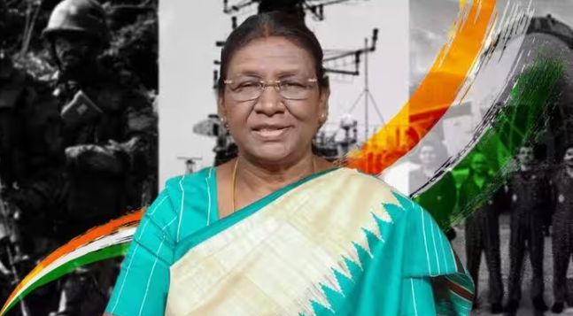 स्वतंत्रता दिवस की पूर्व संध्या पर राष्ट्र को संबोधित करतीं राष्ट्रपति द्रौपदी मुर्मू