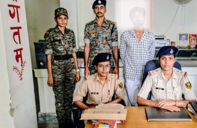 गया में शादी का झांसा देकर कथित यौन शोषण के मामले में गिरफ्तार STF जवान से पूछताछ करती पुलिस की सांकेतिक तस्वीर।