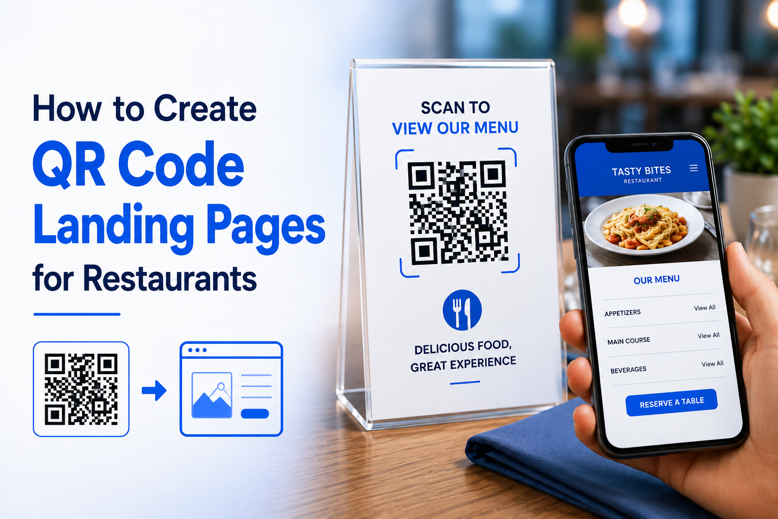 How to Create QR Code Landing Pages for Restaurants