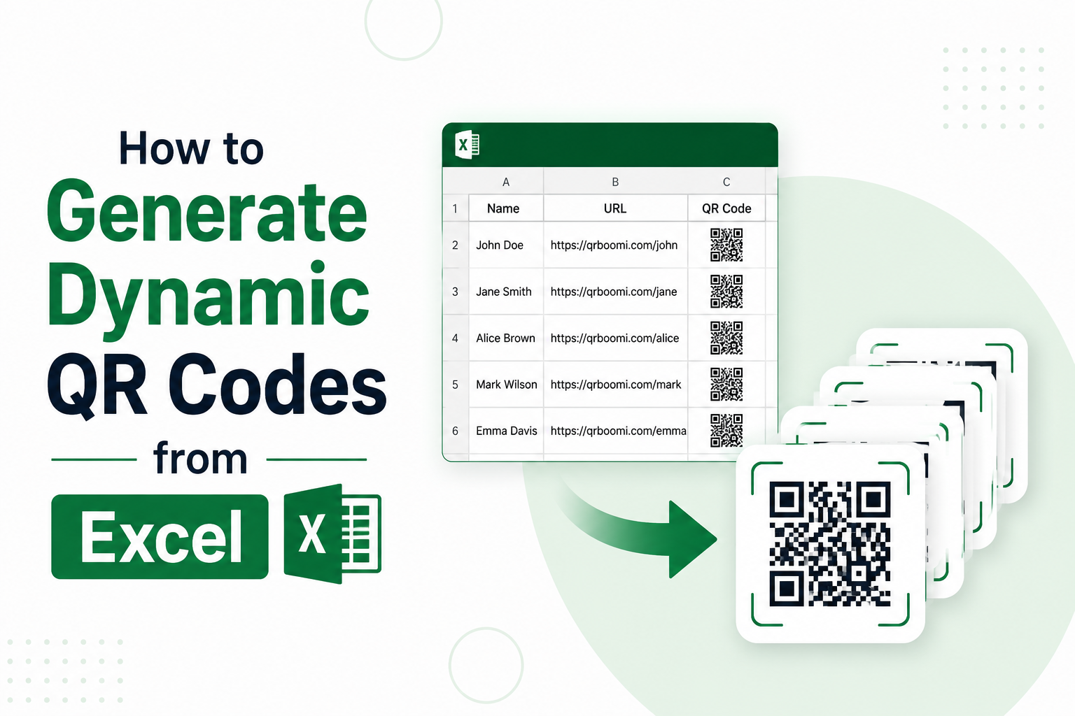 How to Generate Dynamic QR Codes from Excel (Bulk Guide)