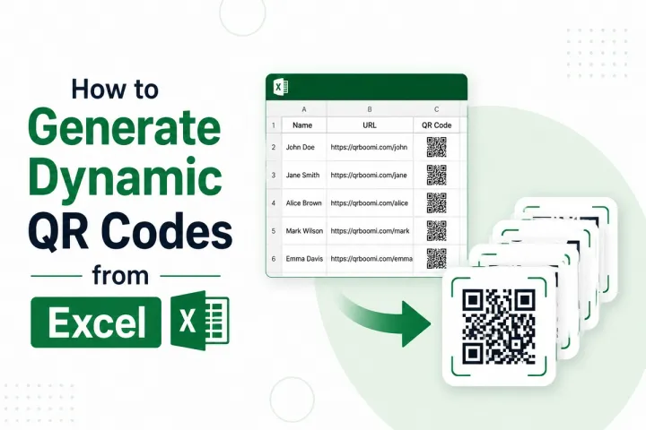How to Generate Dynamic QR Codes from Excel (Bulk Guide)