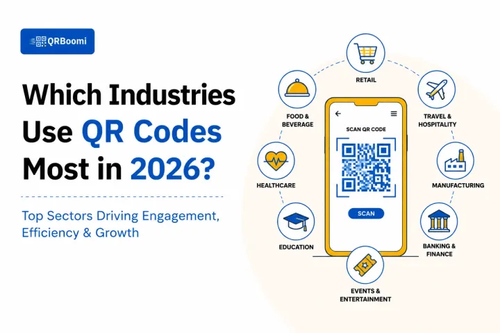 QR Boomi - Which industries use QR codes most in 2026 - Best Dynamic QR code generator