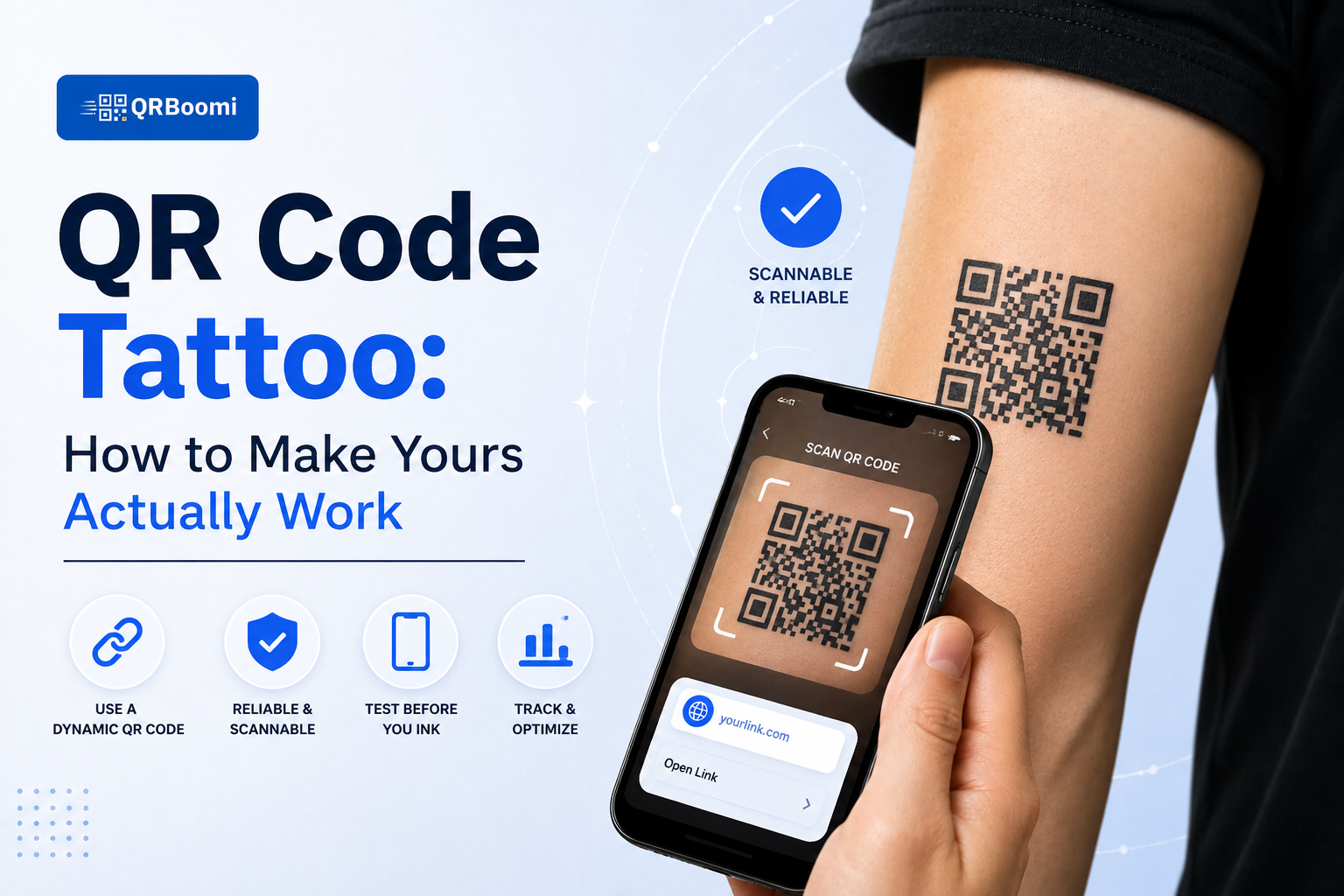 QR Code Tattoo - Best dynamic QR code generator