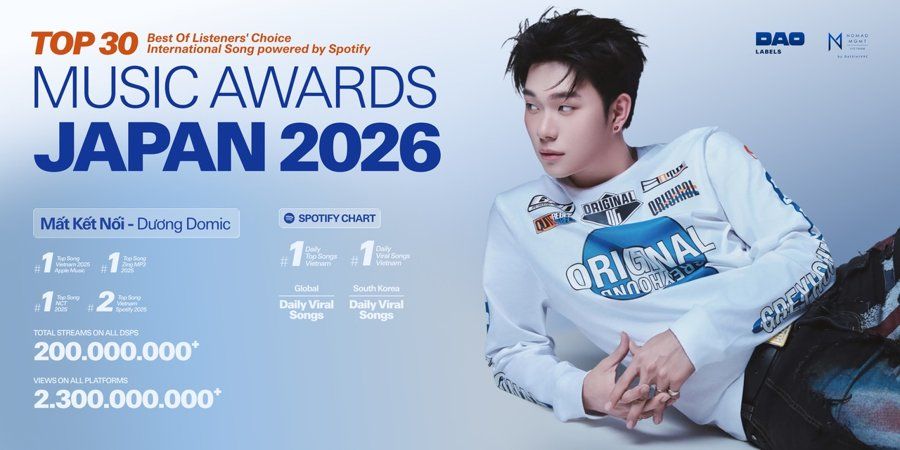 “Mất Kết Nối” vào Top 30 tại Music Awards Japan 2026