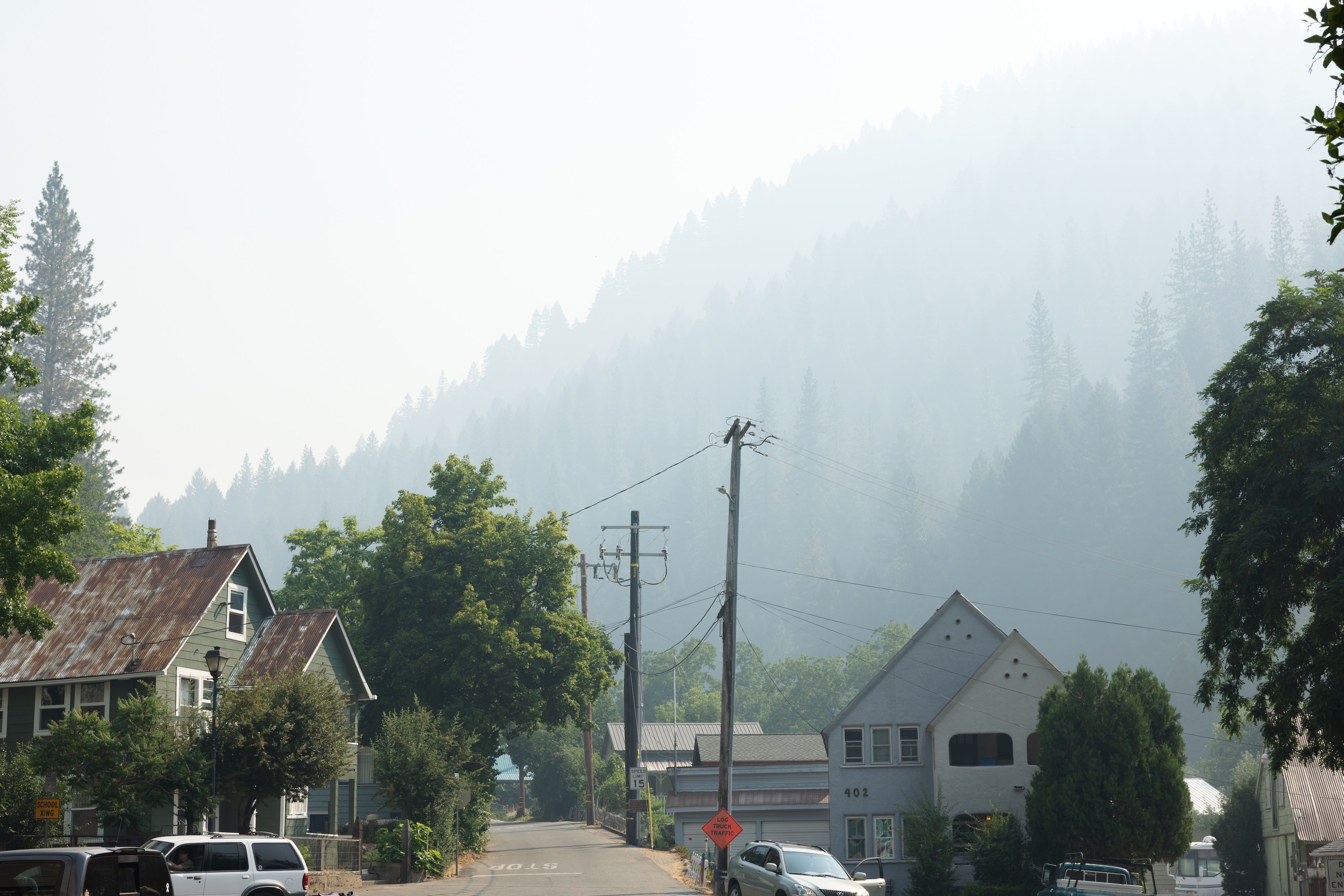Smoke from the Gold Complex Fire reaches Downieville