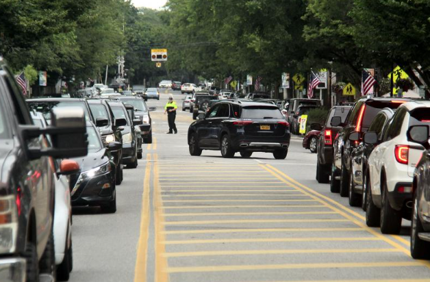 Main Street in Southampton over Labor Day weekend.