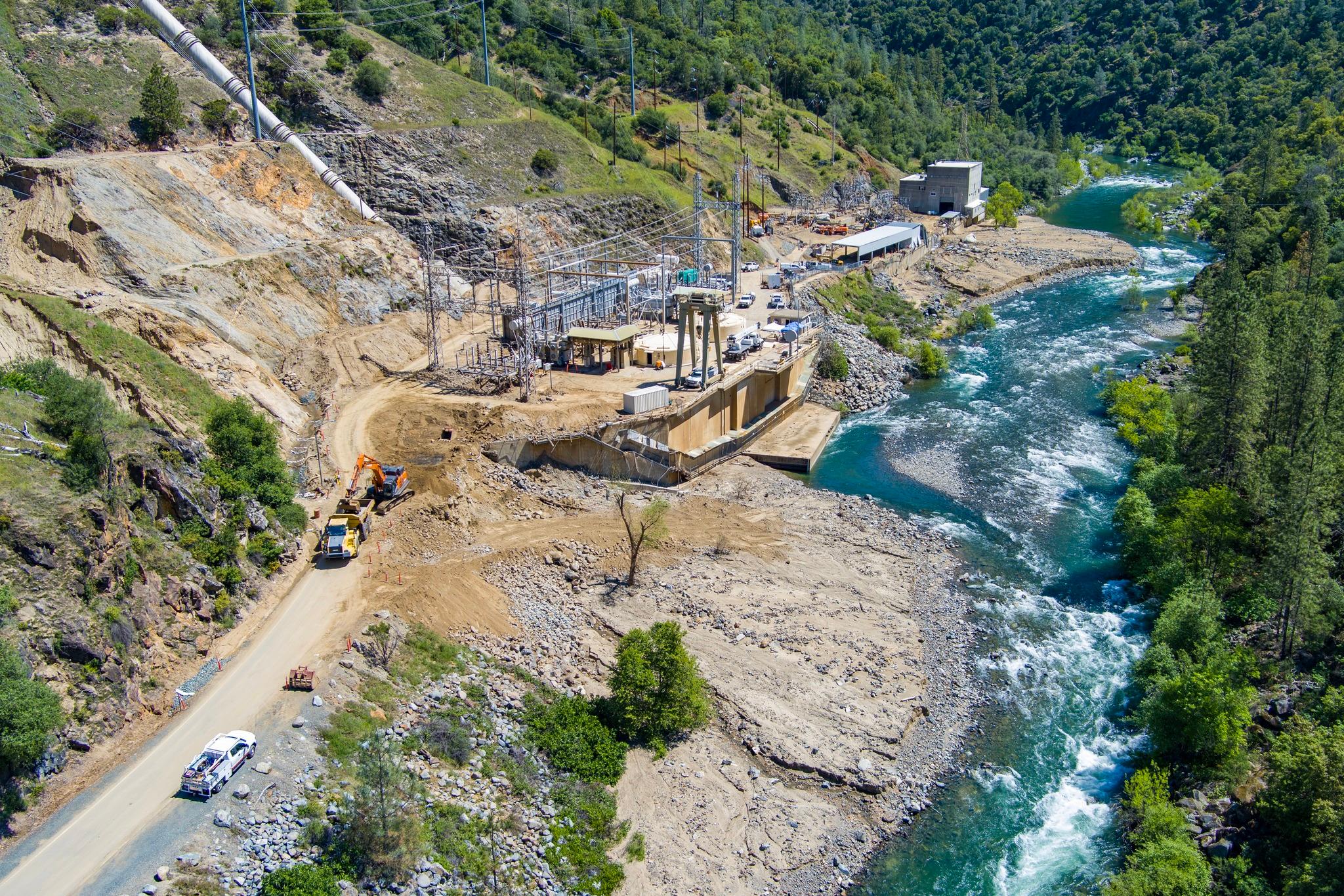 A recent photo of the New Colgate powerhouse facility shared by Yuba Water Agency.
