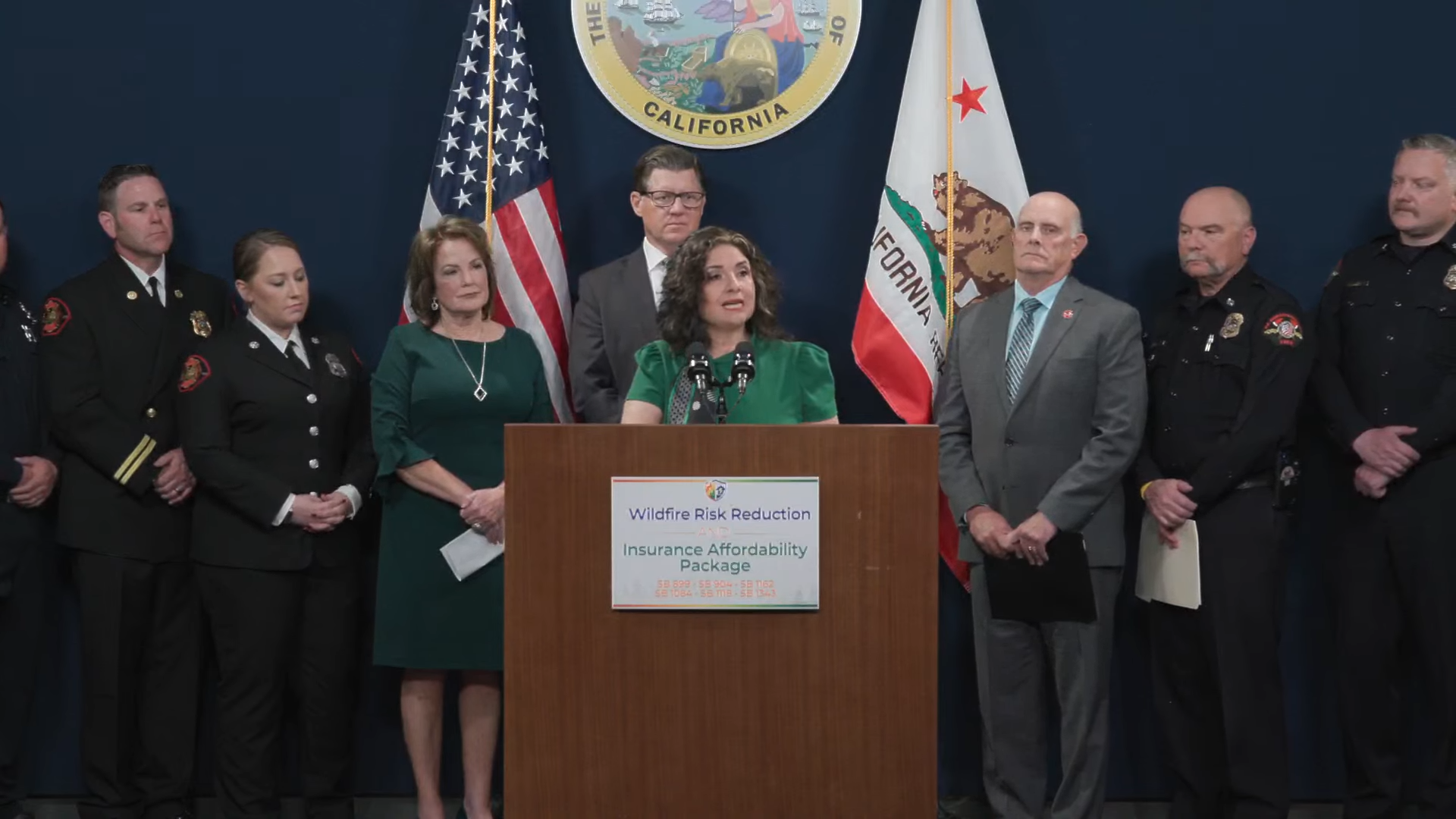 Senator Marie Alvarado-Gil speaks during a press conference on Tuesday. Credit: California Senate Republicans.