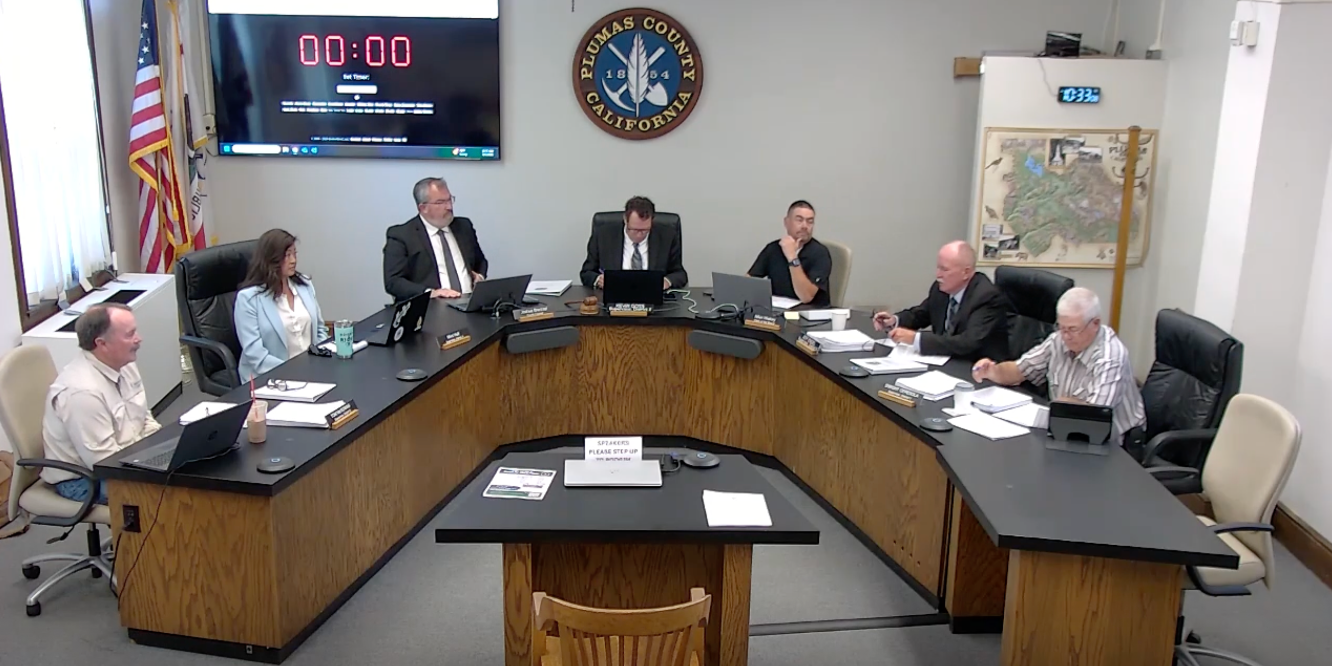 Plumas County Supervisors conduct county business on Tuesday.