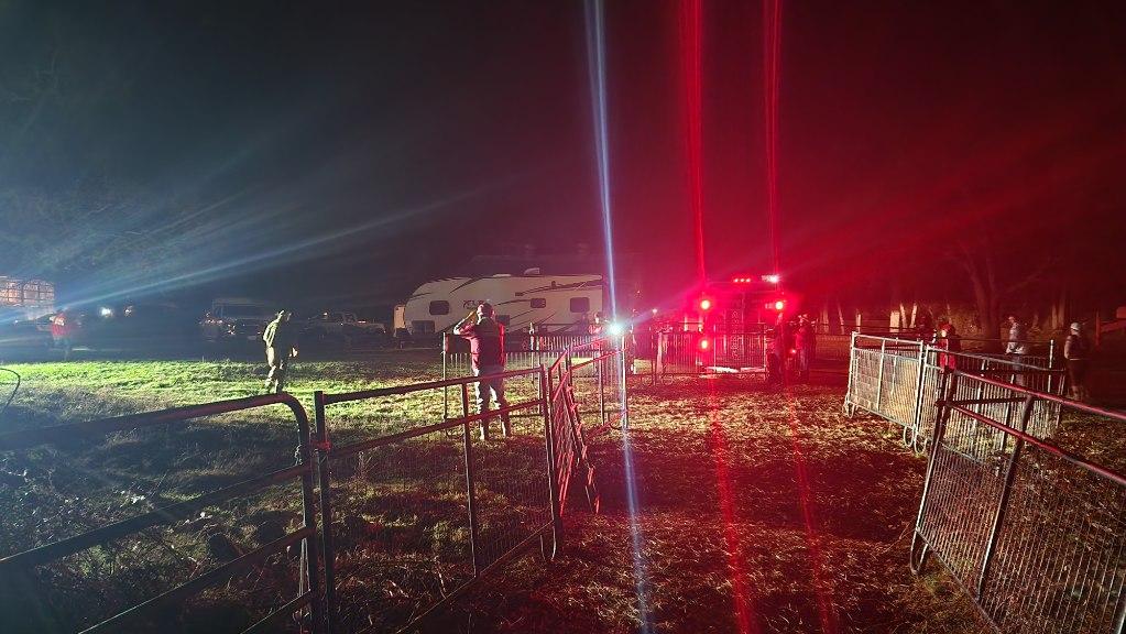 A photo of animal rescue operations shared by the Nevada County Sheriff’s Office.