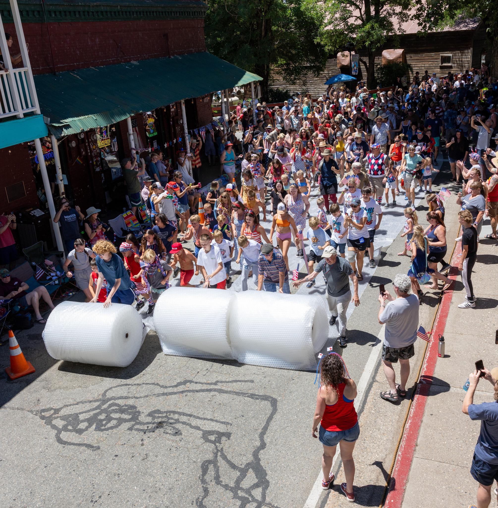 Fireless Fireworks are rolled out on Main Street