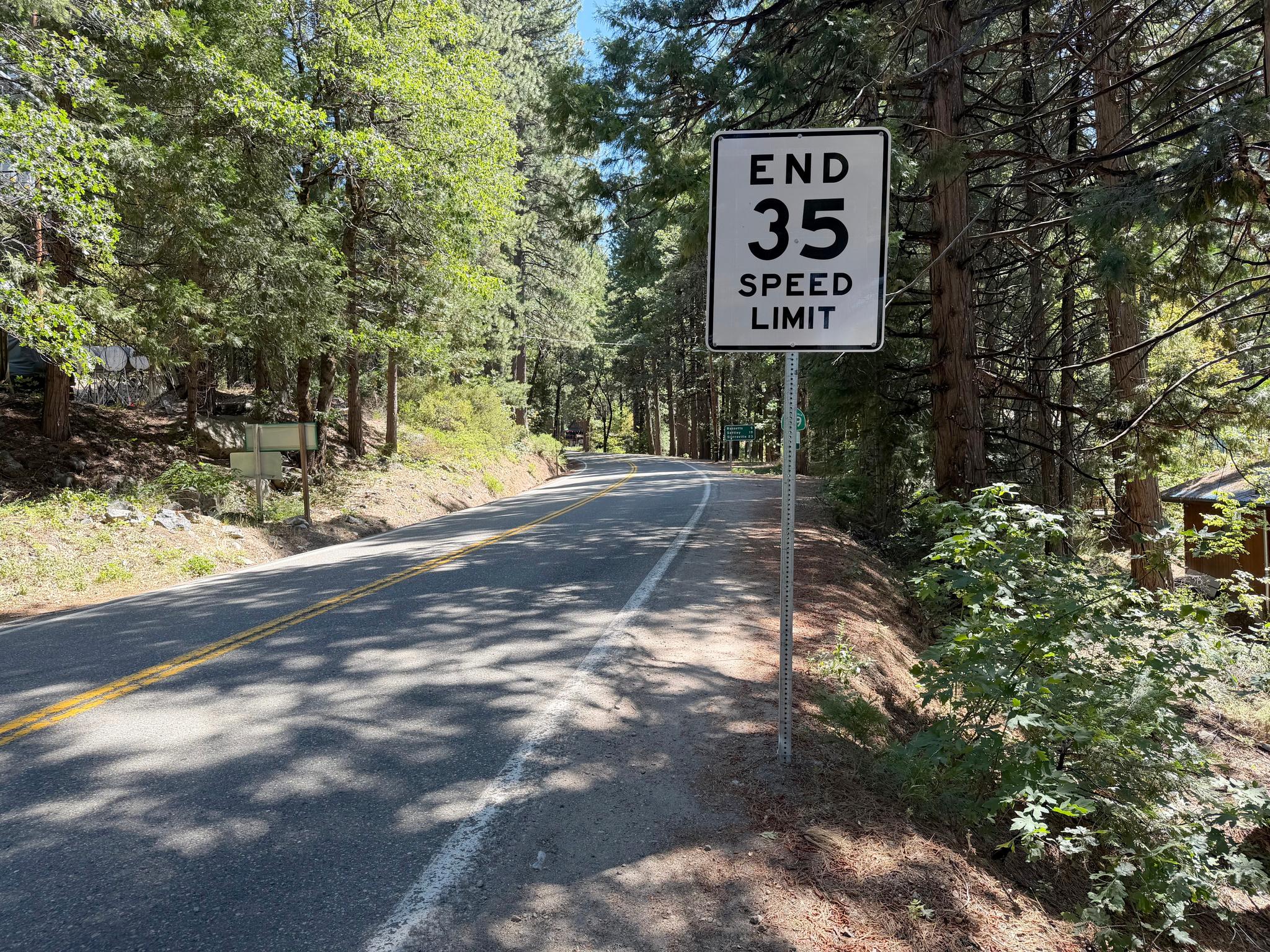 A transition zone created last year in Sierra City allows speeds up to 55 MPH in a residential area. Sierra City residents vehemently opposed the change.