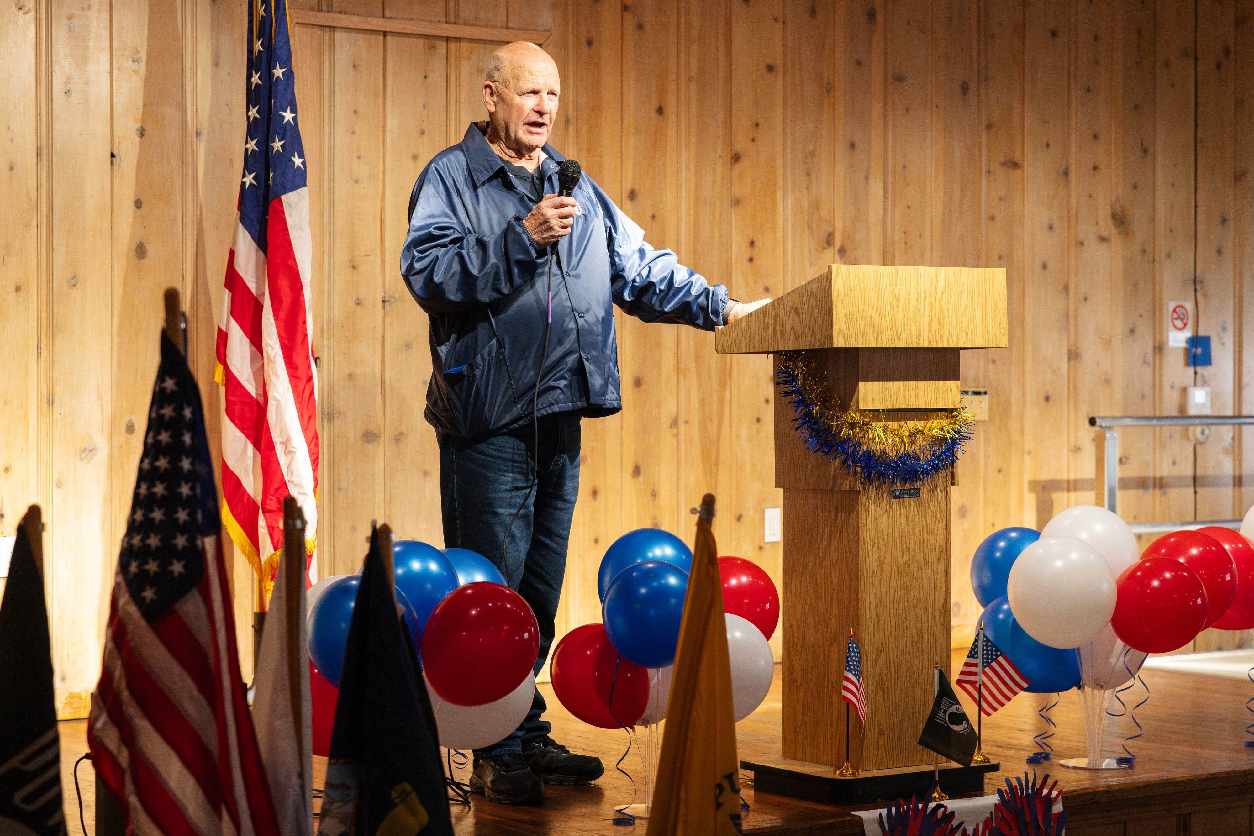 Don Yegge speaks on his experiences advocating for veterans.